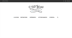 Desktop Screenshot of cestbeaulamanche.com